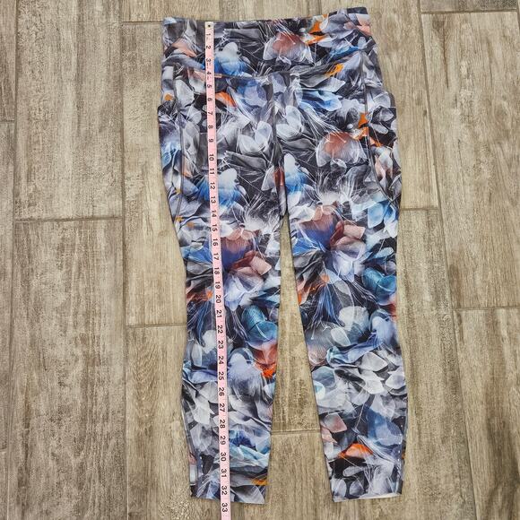 Lululemon Leggings Women 12 Fast and Free High-Rise 25" Luminescent Floral Multi - Picture 9 of 16